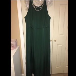 David’s Bridal Juniper Green Bridesmaid/Prom Dress
